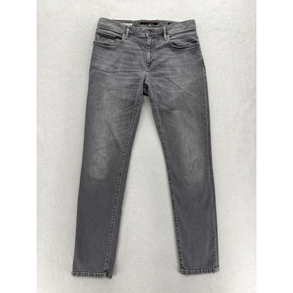 Alberto Pipe Regular Fit Jeans Mens 32x32 Gray Medium Wash Stretch Denim Pants